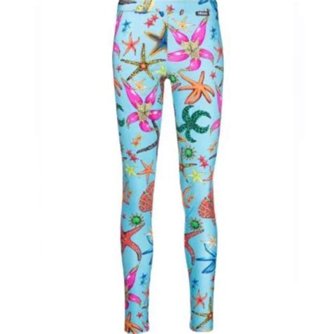 versace starfish leggings